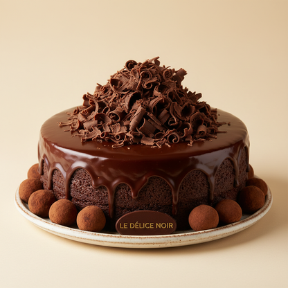 Chocolate Truffle Cake - Front View
