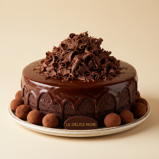 Chocolate Truffle Cake - Front View