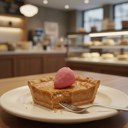 Milk Bar Pie single slice with fork